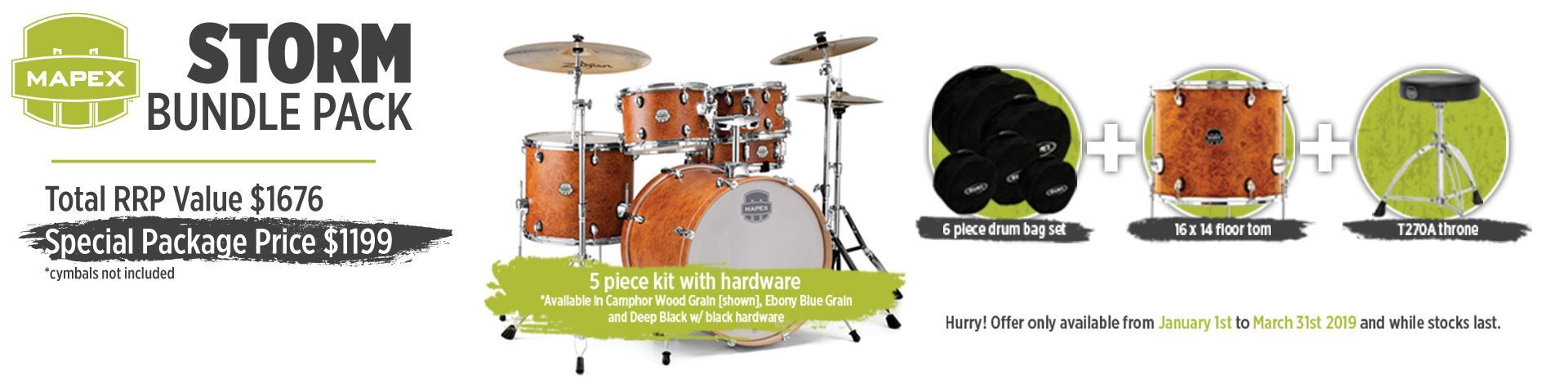 Mapex Storm Drum Kit Bundle