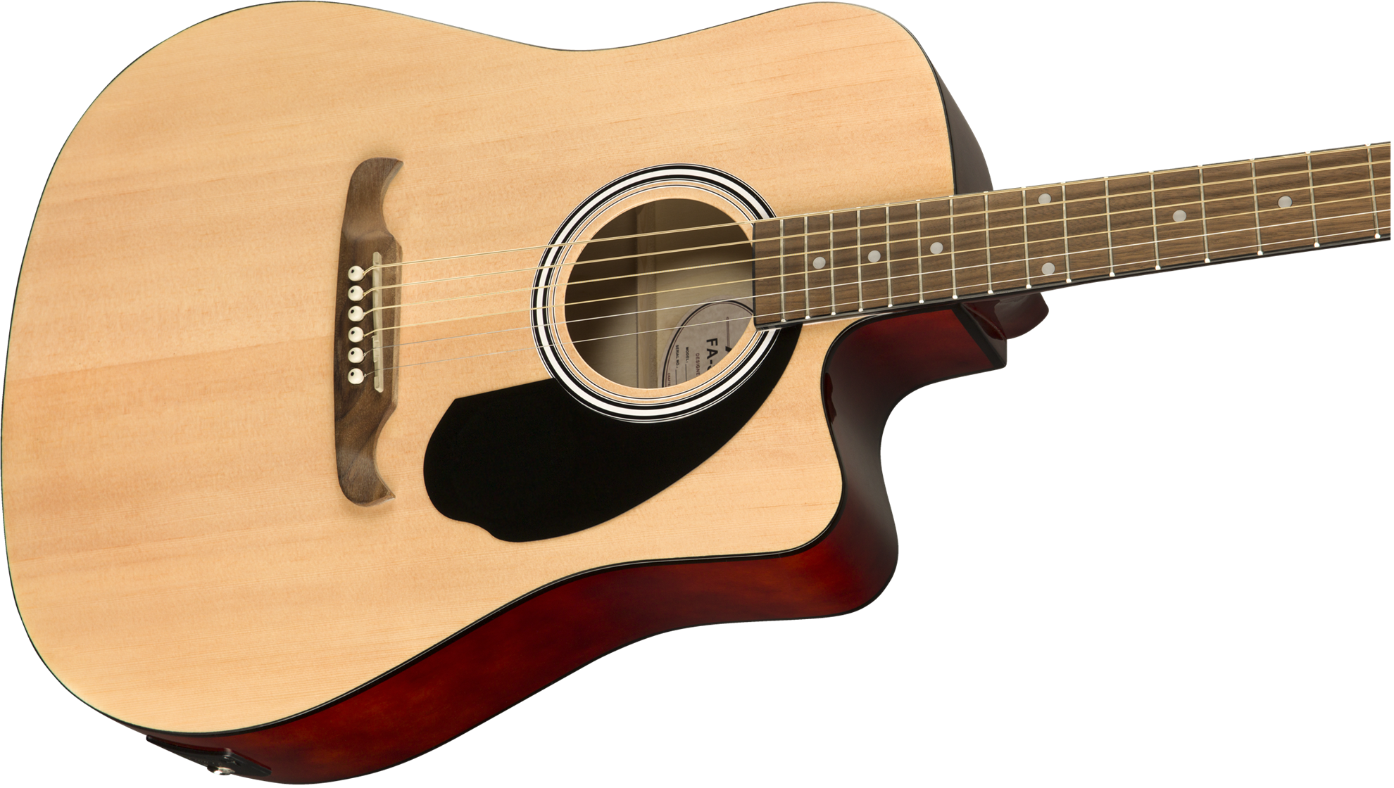 Fender Fa 125ce Dreadnought Acoustic Guitar With Walnut Fingerboard In Natural Perth Mega Music Online